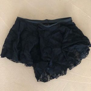 Black lace skirt